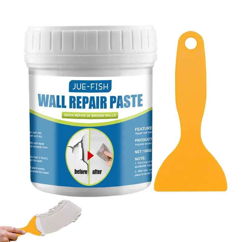 

100g Wall Repair Paste 1Set Hot Sale Wall Mending Agent Wall Repair Cream With Scraper Paint Valid Mouldproof Quick-Drying Patch