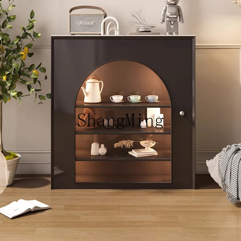 

SM rock slab dining side locker fireplace decorative cabinet modern simple household wall storage cabinet