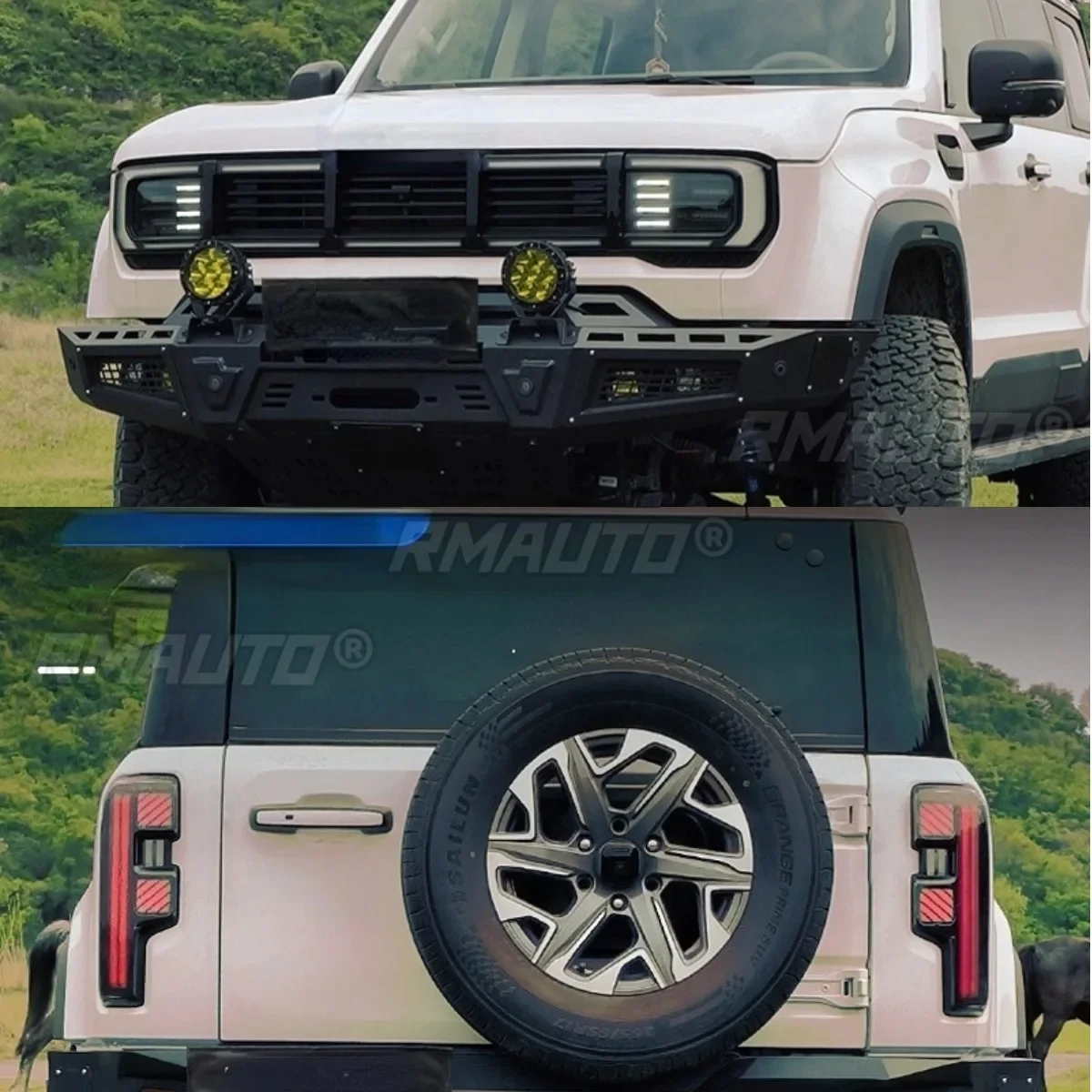 Front Bumper Lip Splitter Diffuser Kit for BAIC BJ40 2024 Body Styling Exterior Accessories