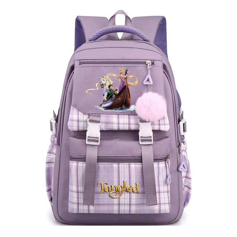 

MINISO Tangled Rapunzel Princess Fashion Women's Bag Backpack Teenager Schoolbag Boys Girls Knapsack Travel Rucksack