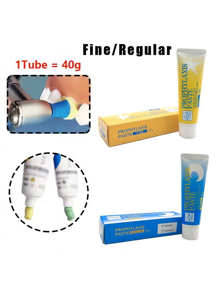 Pâte de polissage dentaire 40g/Tube, pâte de prophylaxie à grain fin régulier, pâte de prophylaxie pour Implant Ortho, matériaux de blanchiment des dents