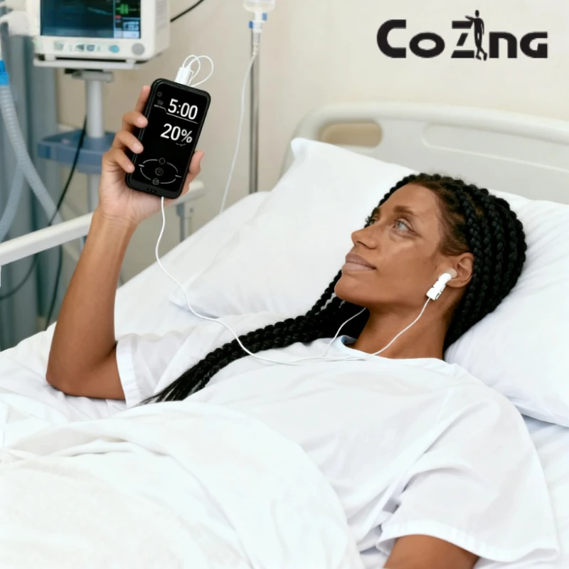 Stop Tossing and Turning with CES Ear Stimulator, Deepens Sleep, Reduces Night Wakings, Lightweight and Rechargeable for Home