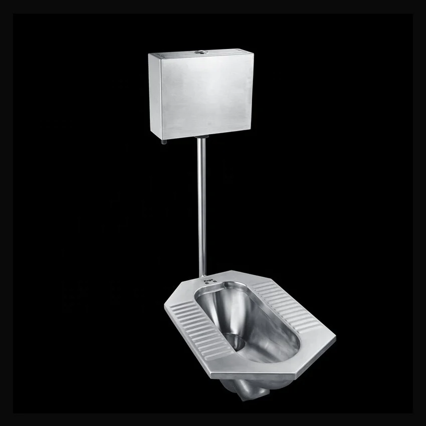 Asian Squat Toilet Pan Stainless Steel One Piece Prison Squatting Pan