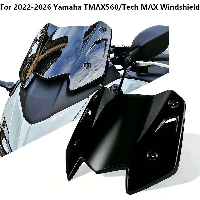 For 2022-2026 Yamaha TMAX560/Tech MAX Racing-style Windshield Windshield Heightened Windshield Imported Modification Accessories