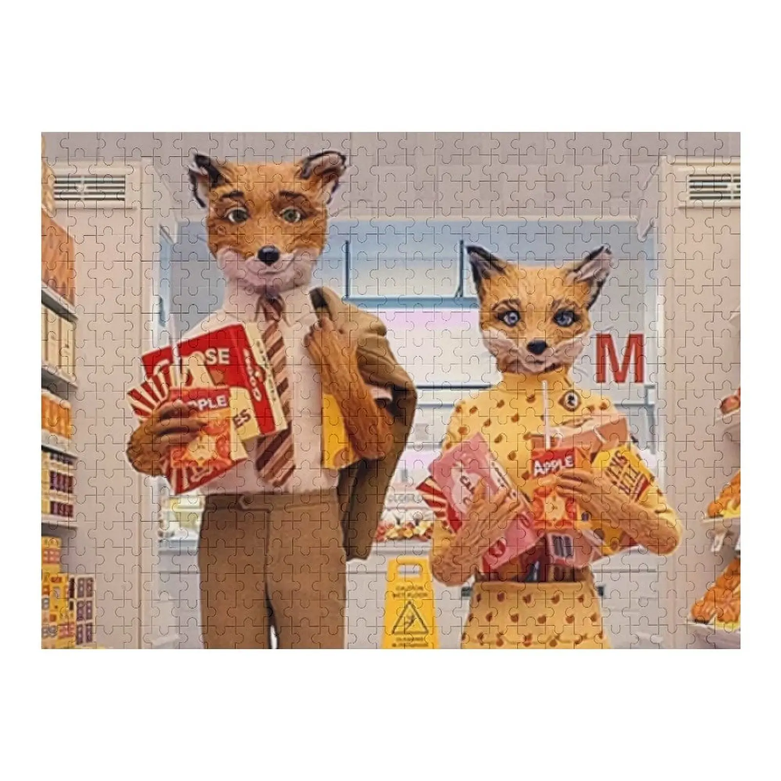 

mr.fox couple Jigsaw Puzzle Personalized Child Gift Game Children Iq Puzzle