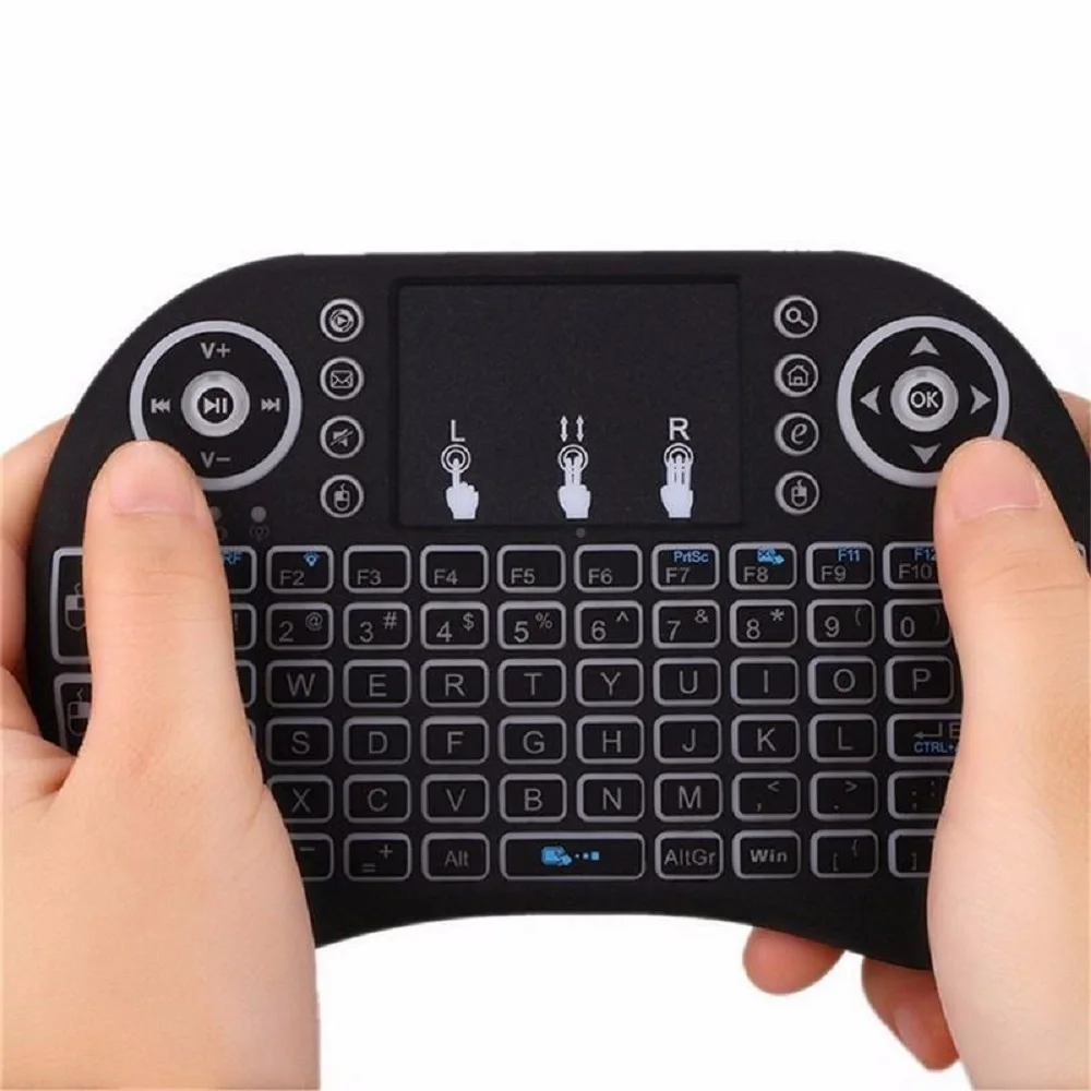 LORYI Backlit Mini Wireless Keyboard Bluetooth keyboard  With Touchpad 2.4GHz For Android TV Box Smart TV Game Tablet PS3 Phone