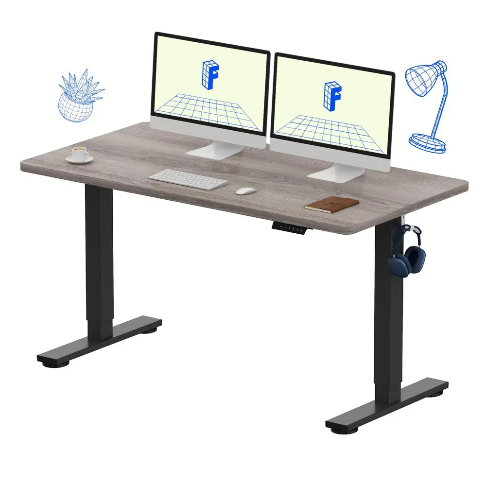 

EN1 OnePiece Standing Desk, Electric Adjustable with 4 Memory Presets, 176 LBS Capacity, Stable amp Quiet, Seamless Desktop for