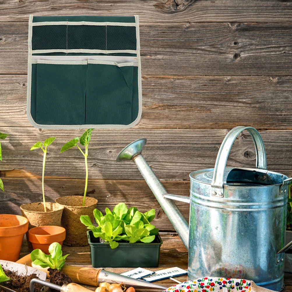 

2Pcs Garden Tool Storage Bags Adjustable Apron with Pockets for Comfortable Gardening Harvesting Tool Organizer Tote