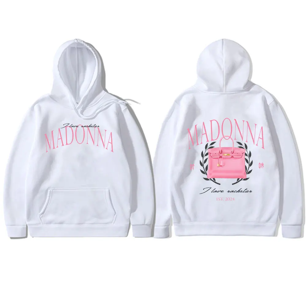 

Singer Natanael Cano Madonna Double Sided Print Hoodie Male Casual Fleece Pullover Men Women Hip Hop Vintage Oversized Hoodies