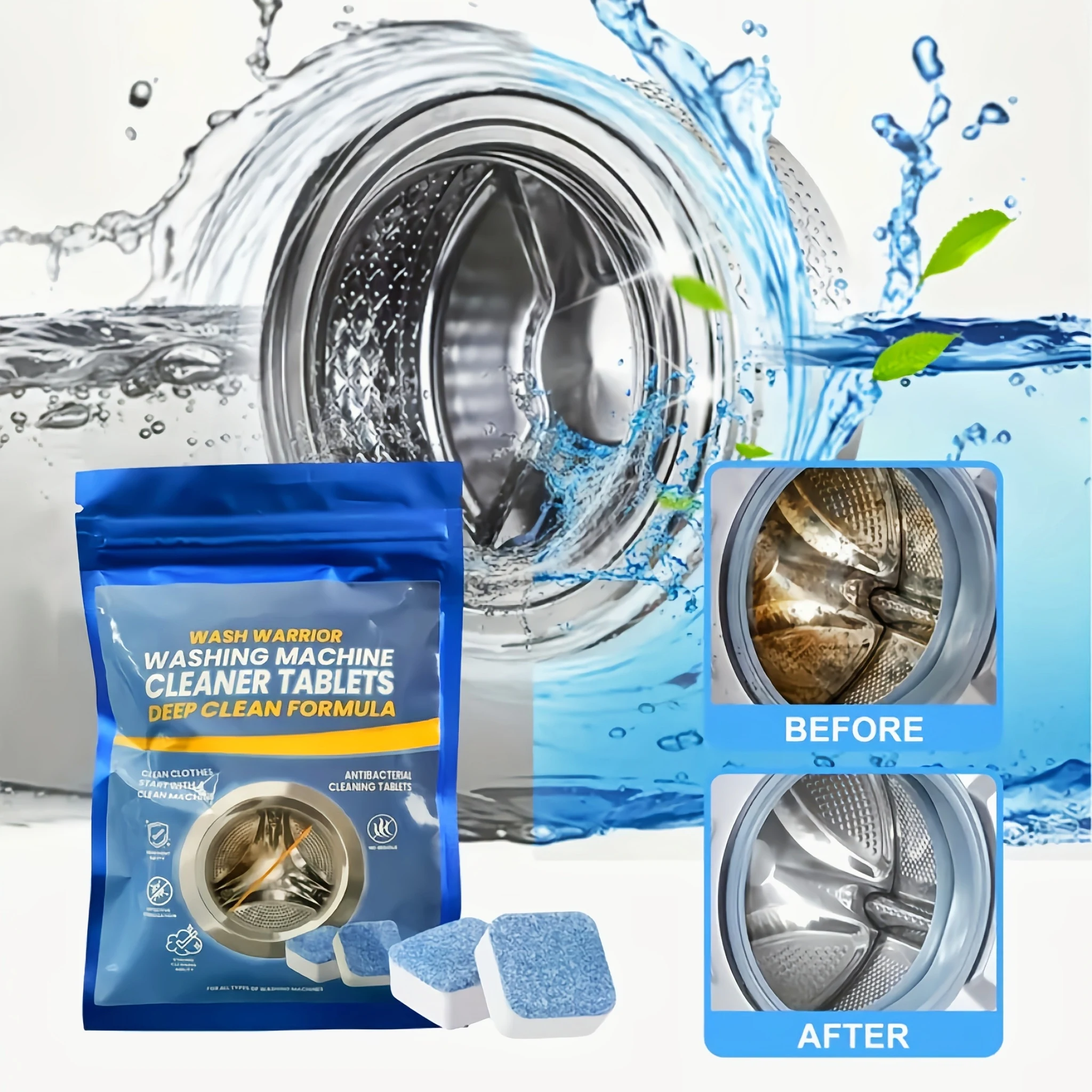 

Deep cleaning: These washing machine cleaning tablets can penetrate deep into the washing machine to effectively remove dirt and