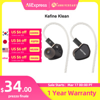 Kefine Klean 10mm DLC Diaphragm Dynamic Driver IEMs Hi-Fi In-ear Earphone with Nozzles and Comfortable 2-pin Silver-plated Cable