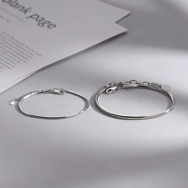 زوجين سوار الإناث زوجين الأفعى العظام سوار المتخصصة بسيطة هدية عيد الحب لصديقها صديقة سلسلة #3