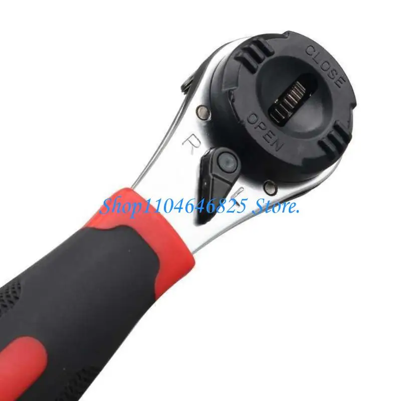 Short Handle Adjustable Fastening Spanner with Variable Grip, Steel Accessory for Plumbing Fittings, Fasteners and Home Repair