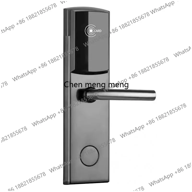 Hotel, card lock wooden door, guest room, smart electronic access control hotel magnetic card induction lock