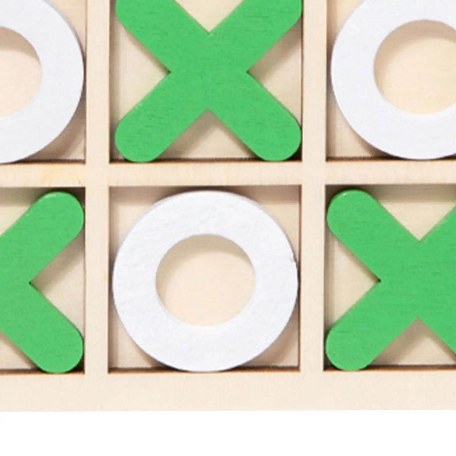 Juego Clásico de madera Tic Tac Toe para diversión y entretenimiento familiar