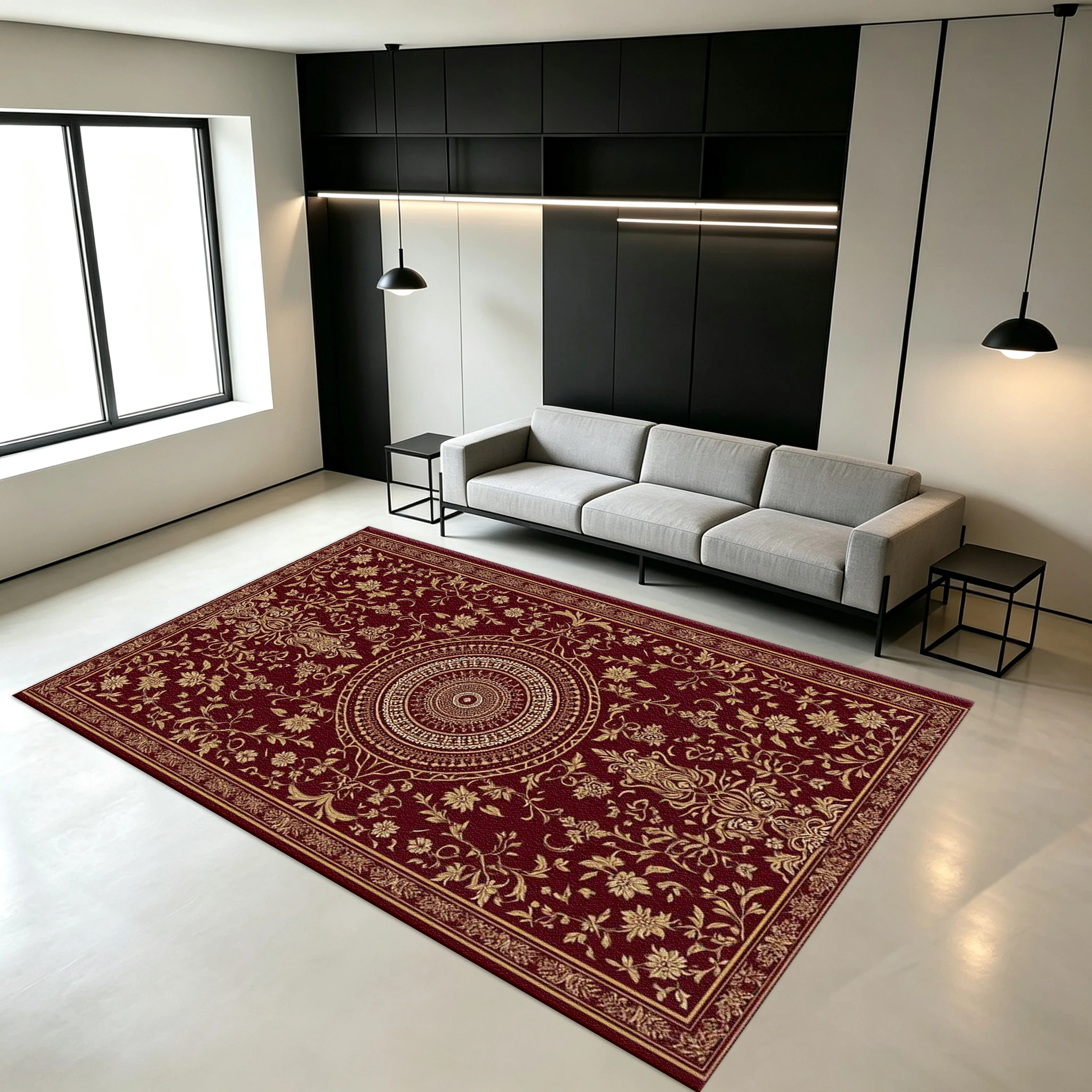Textured Spotted Carpet, Neutral Tones, Home Decor Carpet
