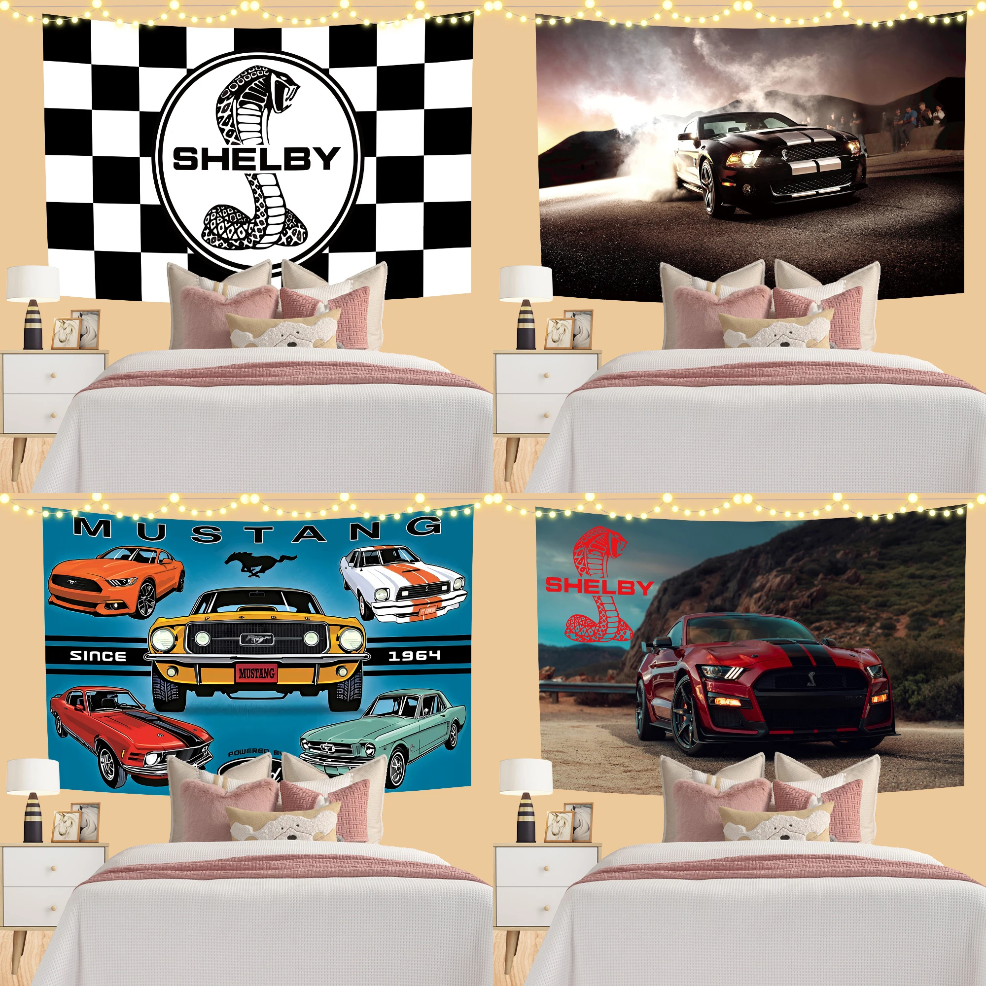 JimonFlag 60X90CM 90x150CM F Racing Car Flag Polyester Digital Banner for Garage Wall Art Out Door Decoration Shelbys Flag