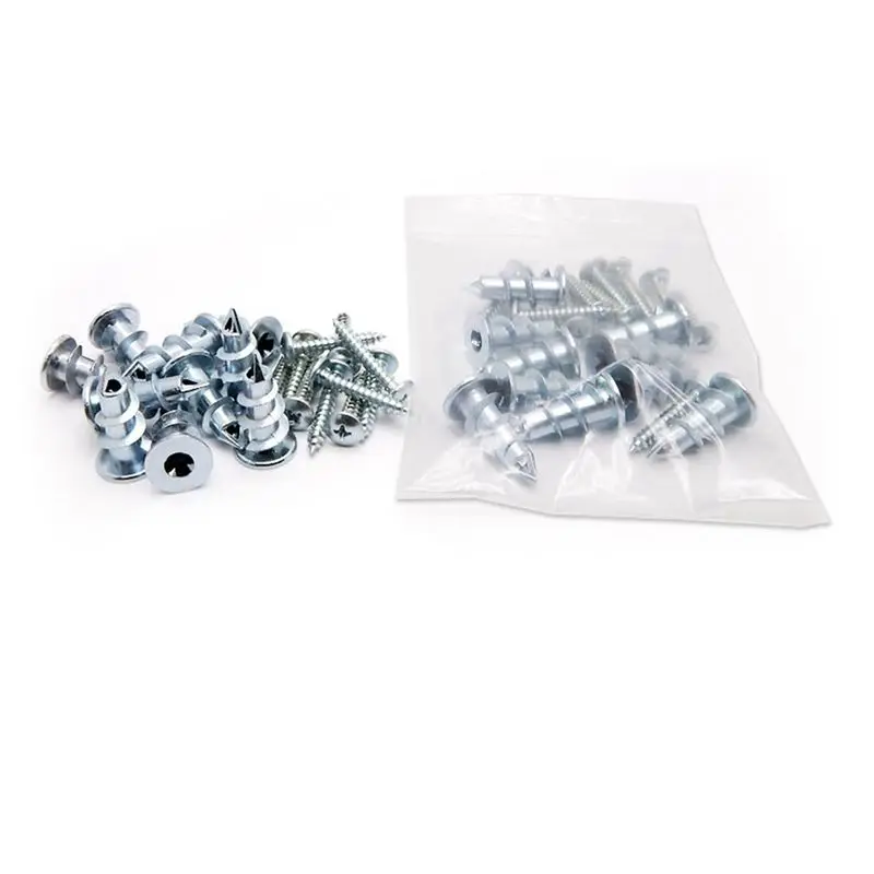 AEE3-30 PCS Zinc Self-Drilling Drywall/Hollow-Wall Anchor Kit With Screws Silver Drywall Screws
