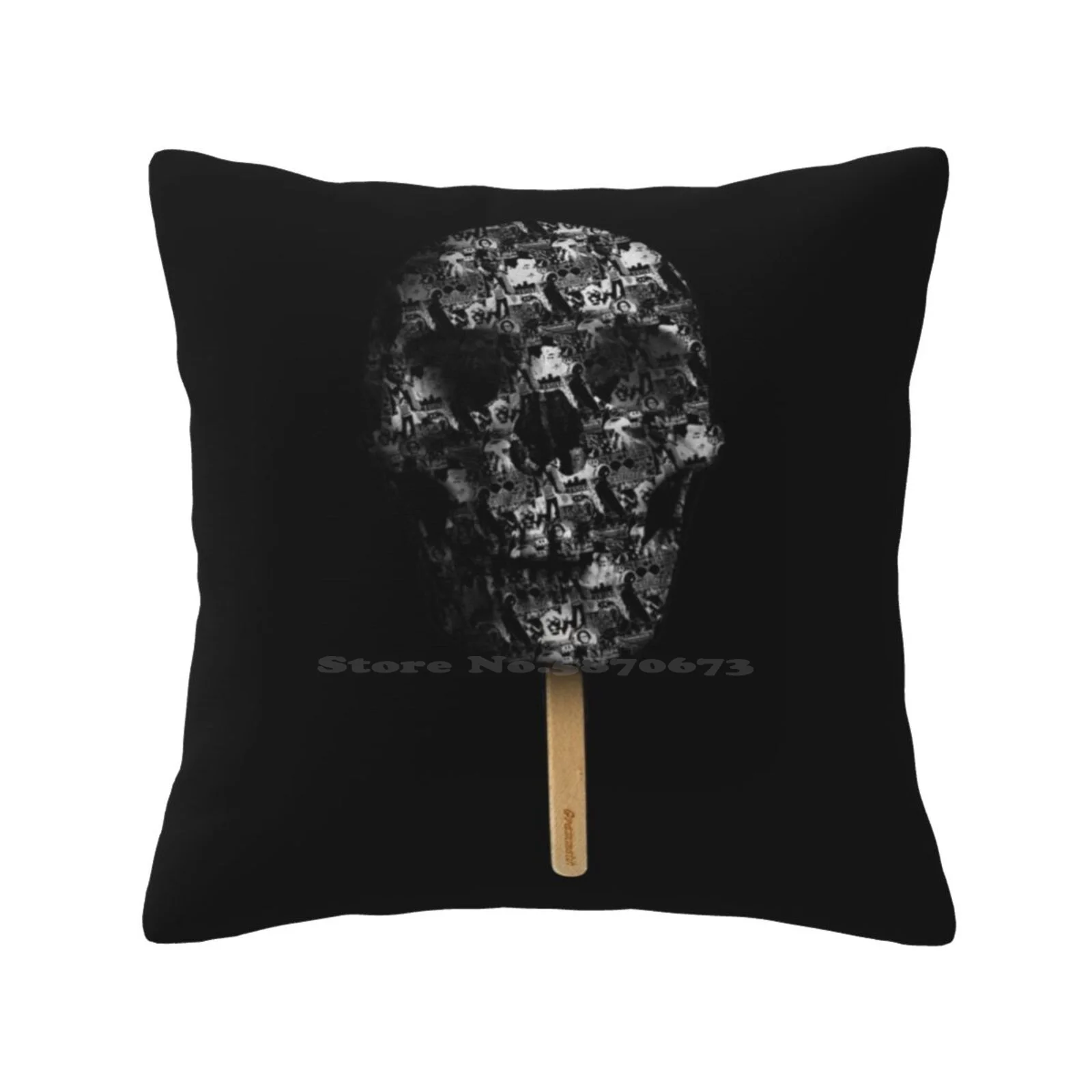 Skull Pop Pillows Case Bedroom Home Decoration Grammatik Popsicle Skull