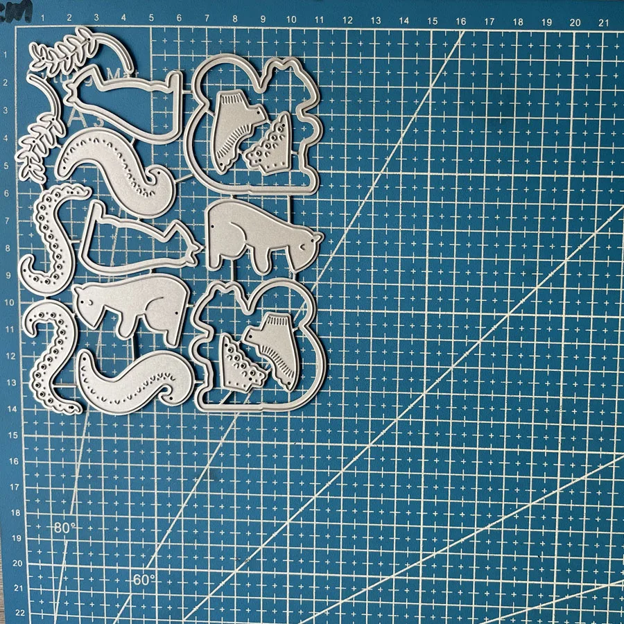 Lucky Goddess Metal Cutting Dies Nordic Squirrels Diy Scrapbooking Photo Album Decorative Embossing Paper Card Crafts