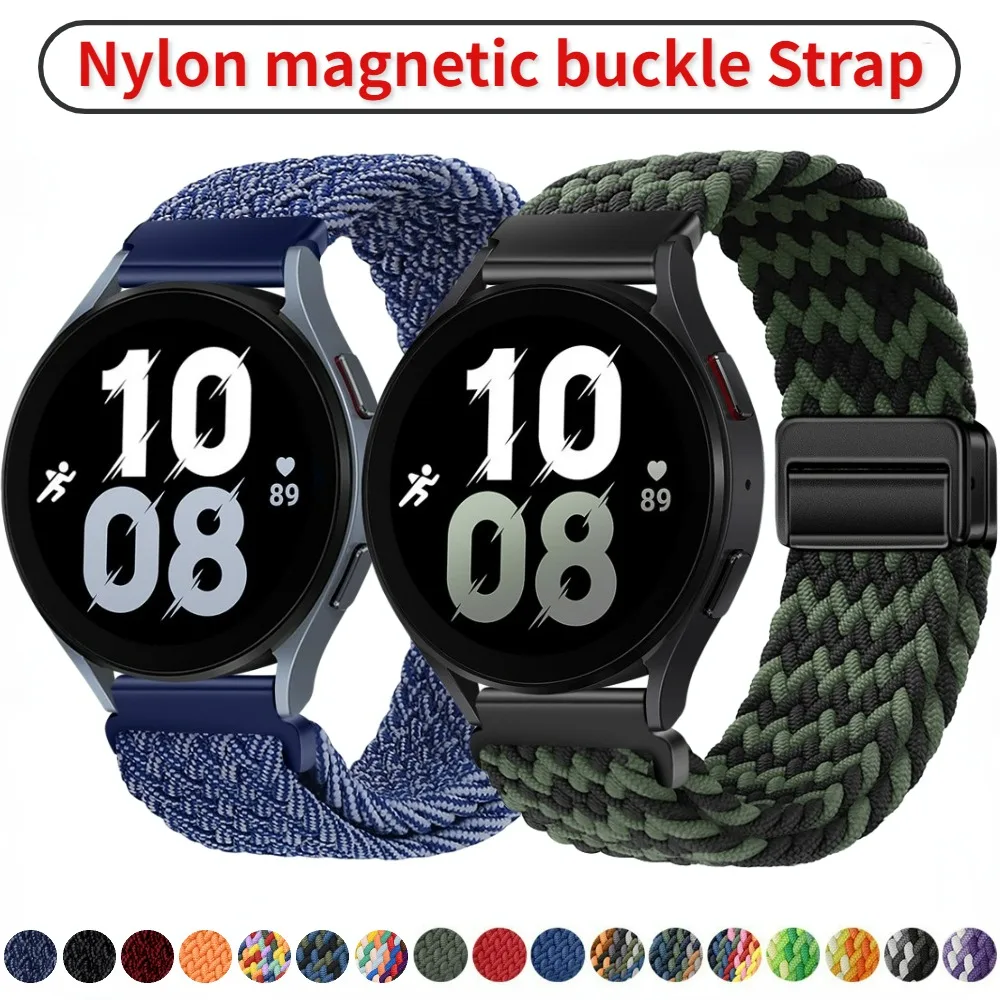 20mm 22mm Nylon Strap for Samsung Galaxy Watch 4/5/6 44mm 40mm/Classic 47mm 43mm Wristband for Huawei Watch GT 4 GT 3 2 Pro 46mm