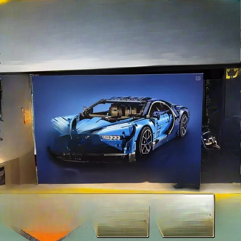 Sports car, mechanical group series men and women puzzle building block toy gift