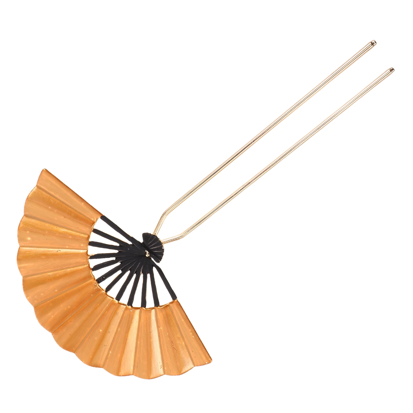 

Vintage Chinese Fan Hairpin Zinc Alloy Foldable Pins for Women Hanfu Accessories Styling Decorative Bun Jewelry