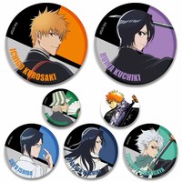 Fashion Jewelry Accessories Bleach Brooch Pins Anime Figure Rukia Renji Byakuya Kuchiki Byakuya Sajin Renji Shuuhei Badge Gifts