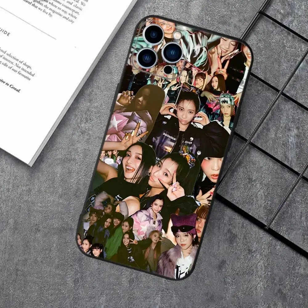 Чехол для телефона XG Kpop Group iPhone 16e 16 15 14 13 12 11 XS XR X 8 7 Pro Max Plus mini силиконовый черный Фото №2