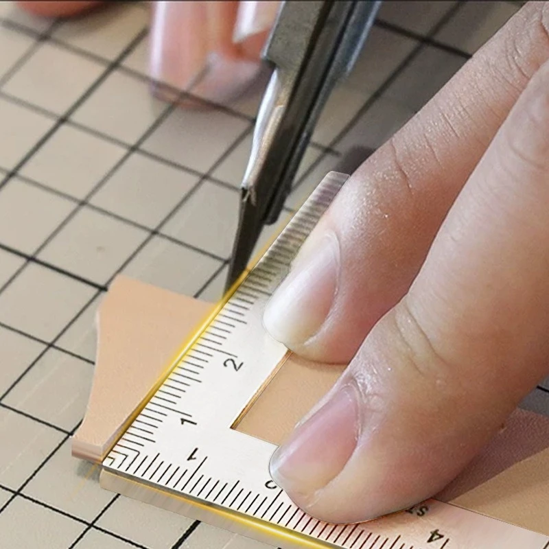 Professional Multifunctional 90 Degree L Square Ruler Precision Measuring Tool for Student Drafting Drawing Designing