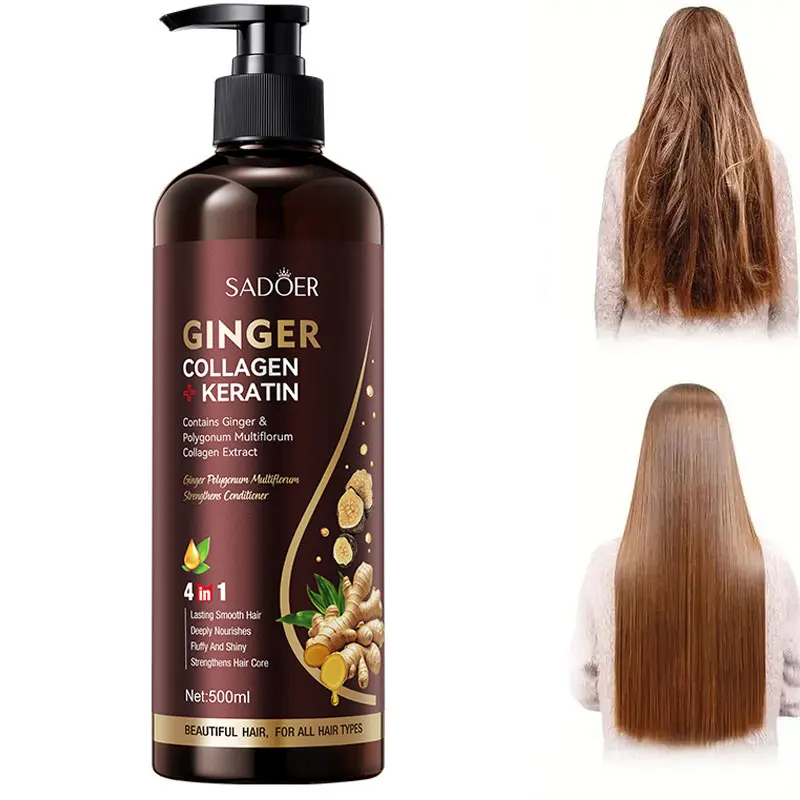

SADOER Ginger Polygonum Multiflorum Укрепляющий кондиционер Разглаживает вьющиеся волосы Восстанавливает питательный кондиционер для волос