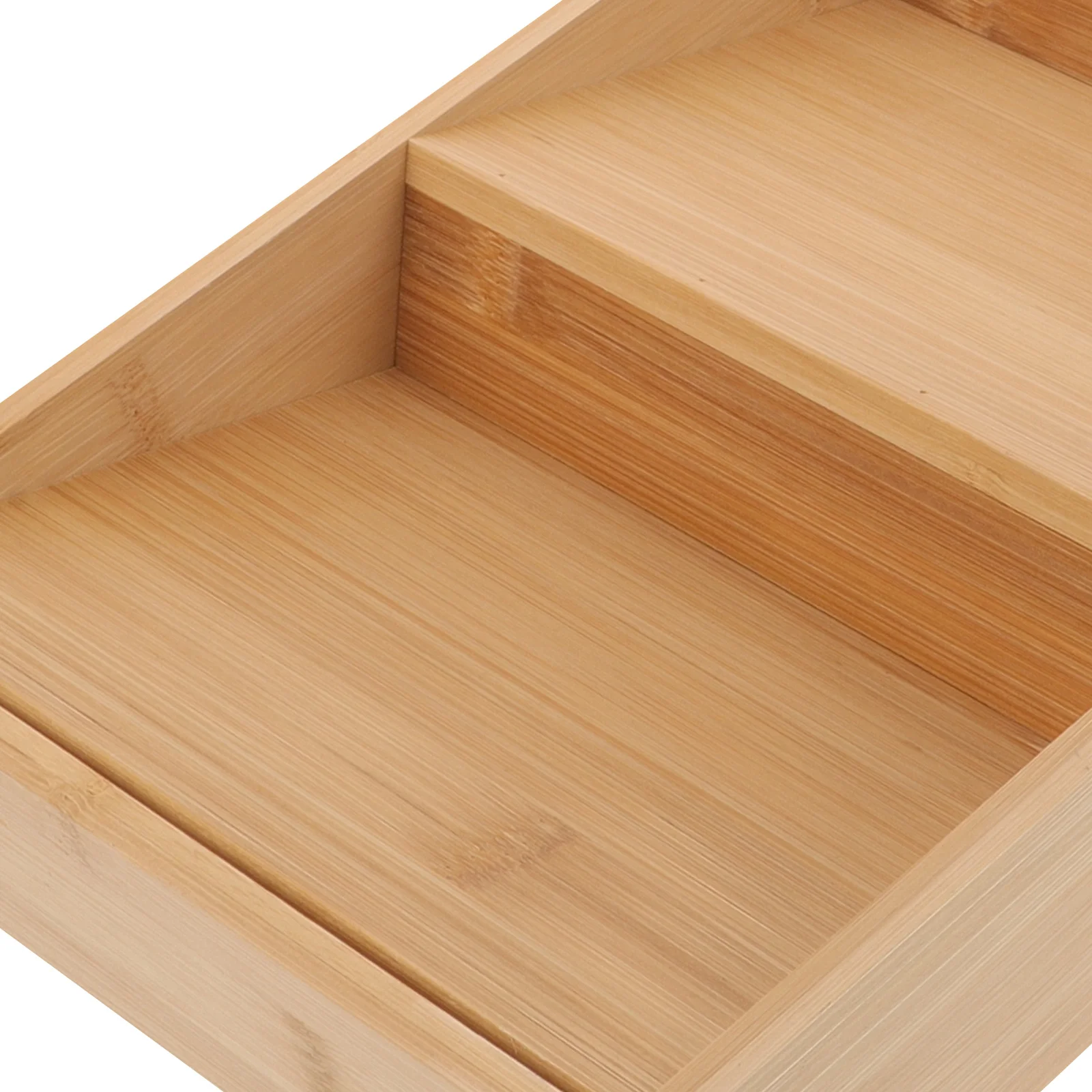 

Bamboo Spice Rack Tiered Stable Non Slip Countertop Drawer Organizer for Seasoning Storage Space Saving Bamboo Spice Rack