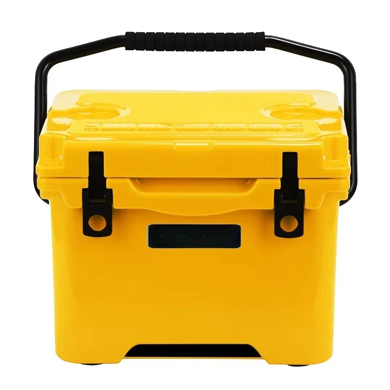 15L PE Thermal Insulated Cooler Box-Portable Modern Design Custom Logo 5 Days Ice Retention Wine Absorption Refrigeration Food