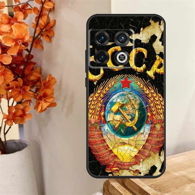 빈티지 소련 CCCP Funda OnePlus 13 13R 12 12R 11 10 Pro 8T 10T OnePlus Nord 4 CE 2 3 Lite N30 N20 N10 케이스