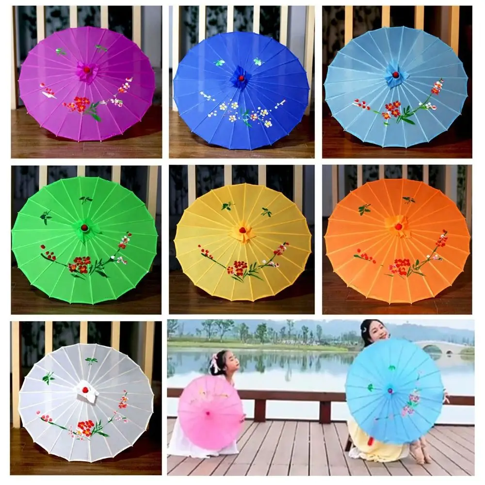 10 Colors Oiled Paper Umbrella Chinese Antique Style Kids Decorative Umbrella Costumes Photography Umbrella