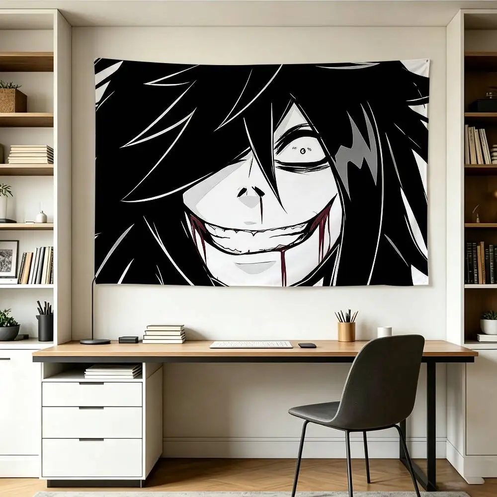 Urban Legend Figure Jeff the K-Killer   Flags Wall Hanging Background Art Banner for Bedroom Home Outdoor Decor