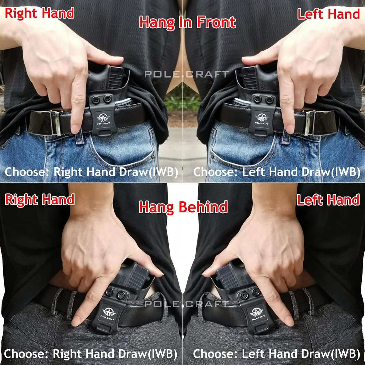 Imagem -06 - Coldre Iwb Kydex para Pistola Sig Sauer P365 Xmacro Cintura Interna Transporte Oculto P365 P365 P365 P365 P365