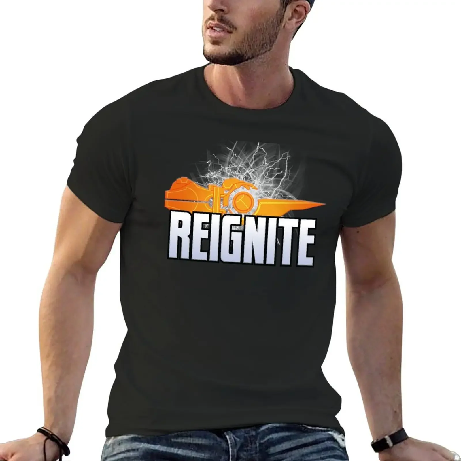 Reignite Logo T-Shirt oversizeds shirts graphic tees cotton graphic tees mens t shirt graphic