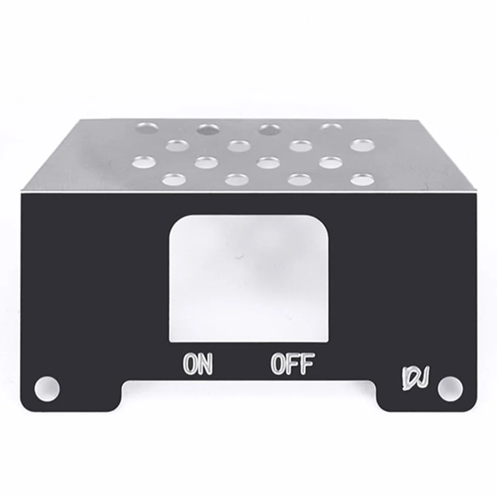 YSUN-para WPL D12 1/10 RC camión coche actualizaciones piezas Metal chasis armadura eje Protector placa accesorios de decoración