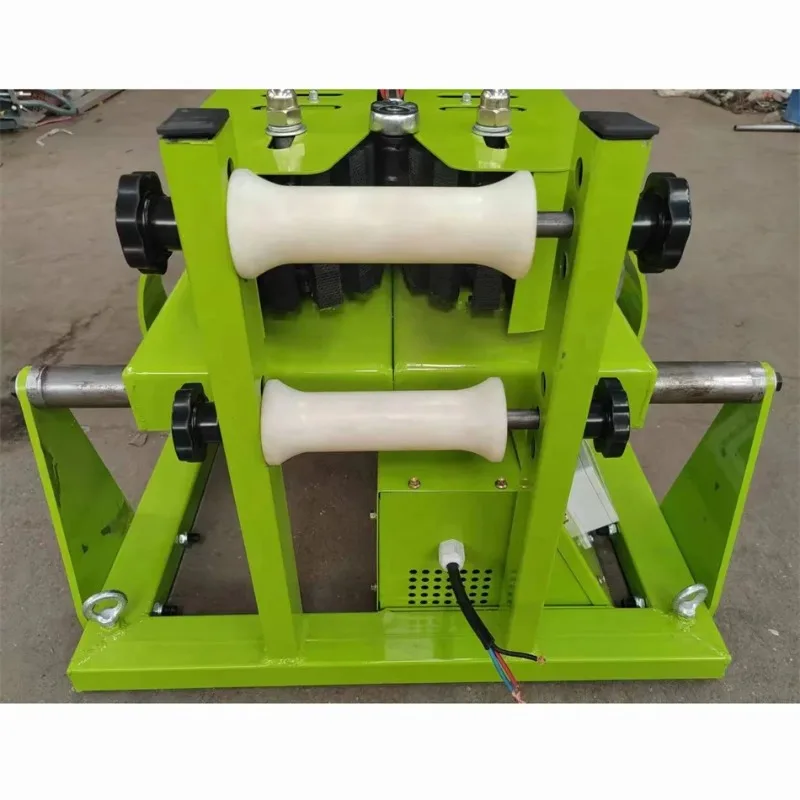 Pulling Pushing Machine Stringing Tractor Equipment Optical Fiber Optic 3T Cable Transfer Roller Conveyor Laying Transmission