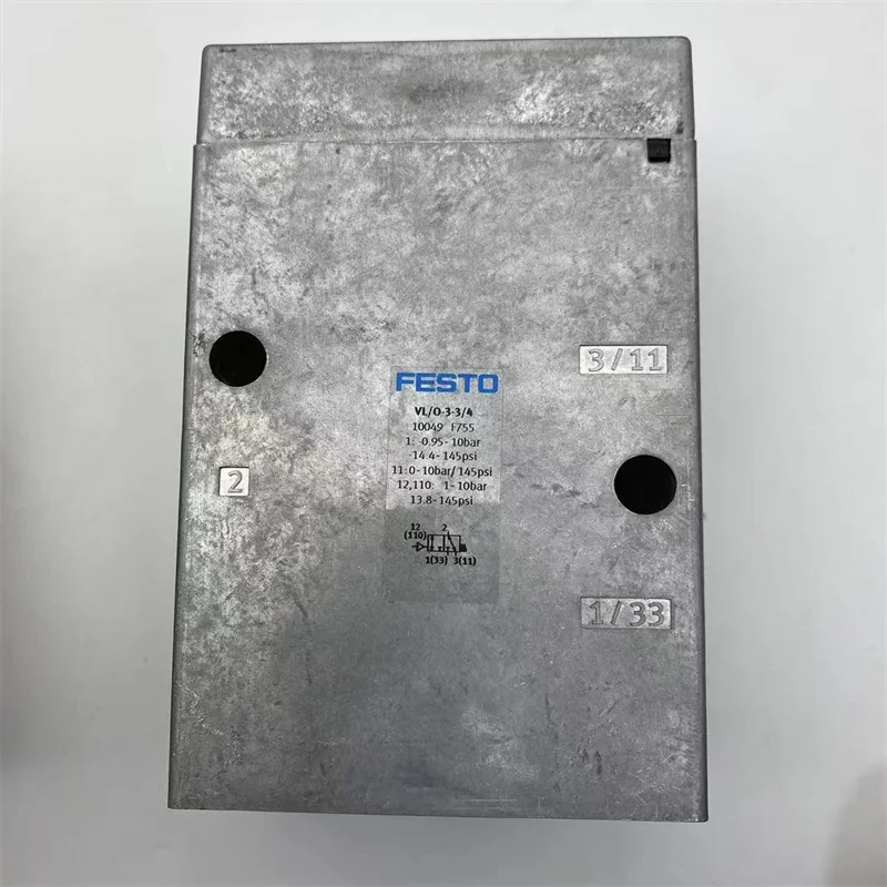 New Original FESTO Valve VL/O-3-1/4 9984 VL/O-3-1/2 9983 VL/O-3-3/4 10049