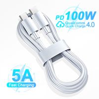 PD 100W 5A USB C To Type C Cable For Samsung S24 S23 Ultra Xiaomi 14 Oneplus 13 12 Huawei Fast Charging Charger Phone Accessorie