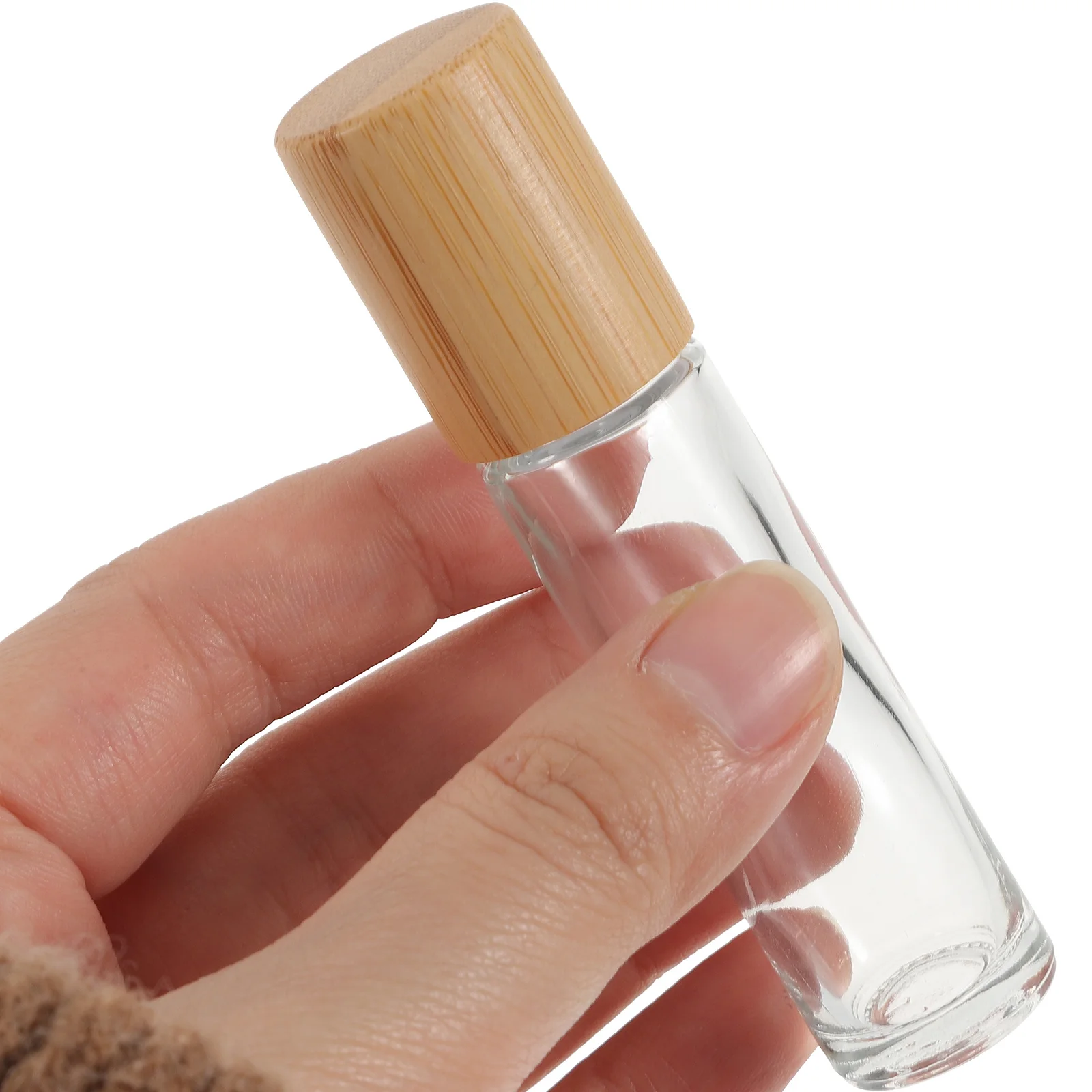 10 pièces petites bouteilles à roulettes d'huile essentielle en verre taille de voyage sous-paquet de parfum rechargeable conteneur bouteille d'huile essentielle à rouler