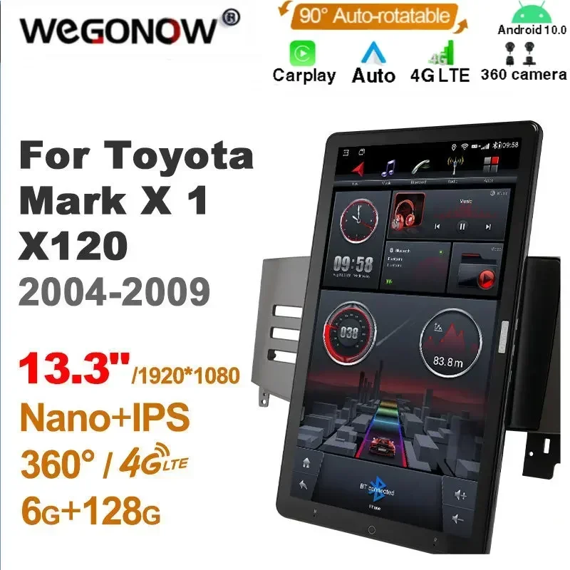 TS10 Android10.0 Ownice Car Radio Auto for Toyota REIZ 2005-2009 13.3'' 7862 512 No DVD support USB Quick Charge Nano 1920*1080