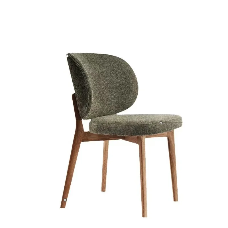 #Nordic White Oak Italian Minimalist Dining Chair