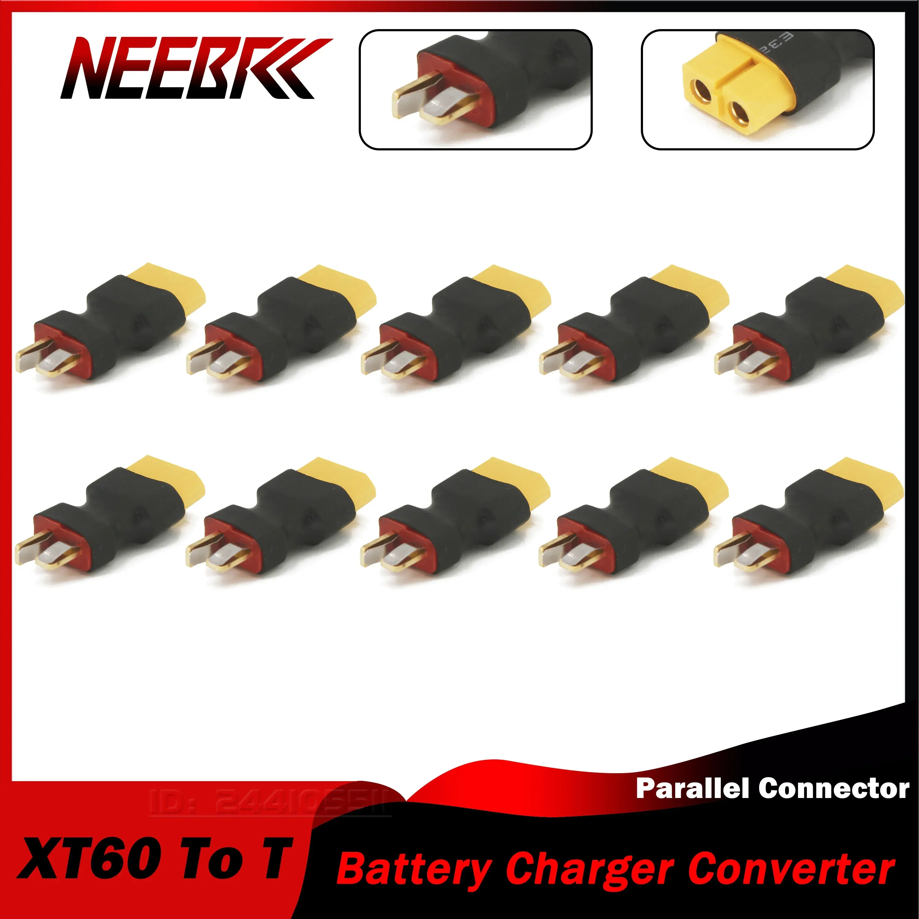 XT60 Connector To T Plug Adapter Female Male Kit Lipo Battery Charger Converter DIY RC Car FPV Part Plane Accessories ESC Motor