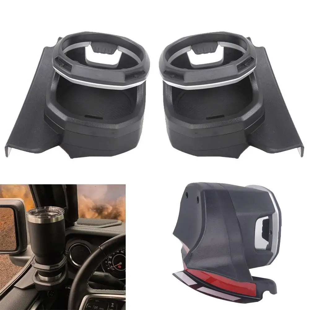 4TYPES Car Window Mount Water Cup Holder Auto Interior Modified Accessories For Jeep Wrangler JL 4 Door JT Gladiator 2018-2023