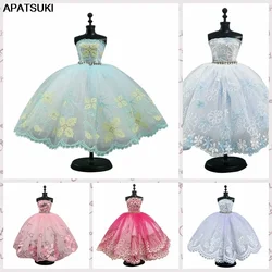 Robe Tutu de Ballet à la mode pour Barbie, vêtements, tenues, accessoires pour poupées, jupe 3 couches en strass, robe de bal, jouet, 1/6