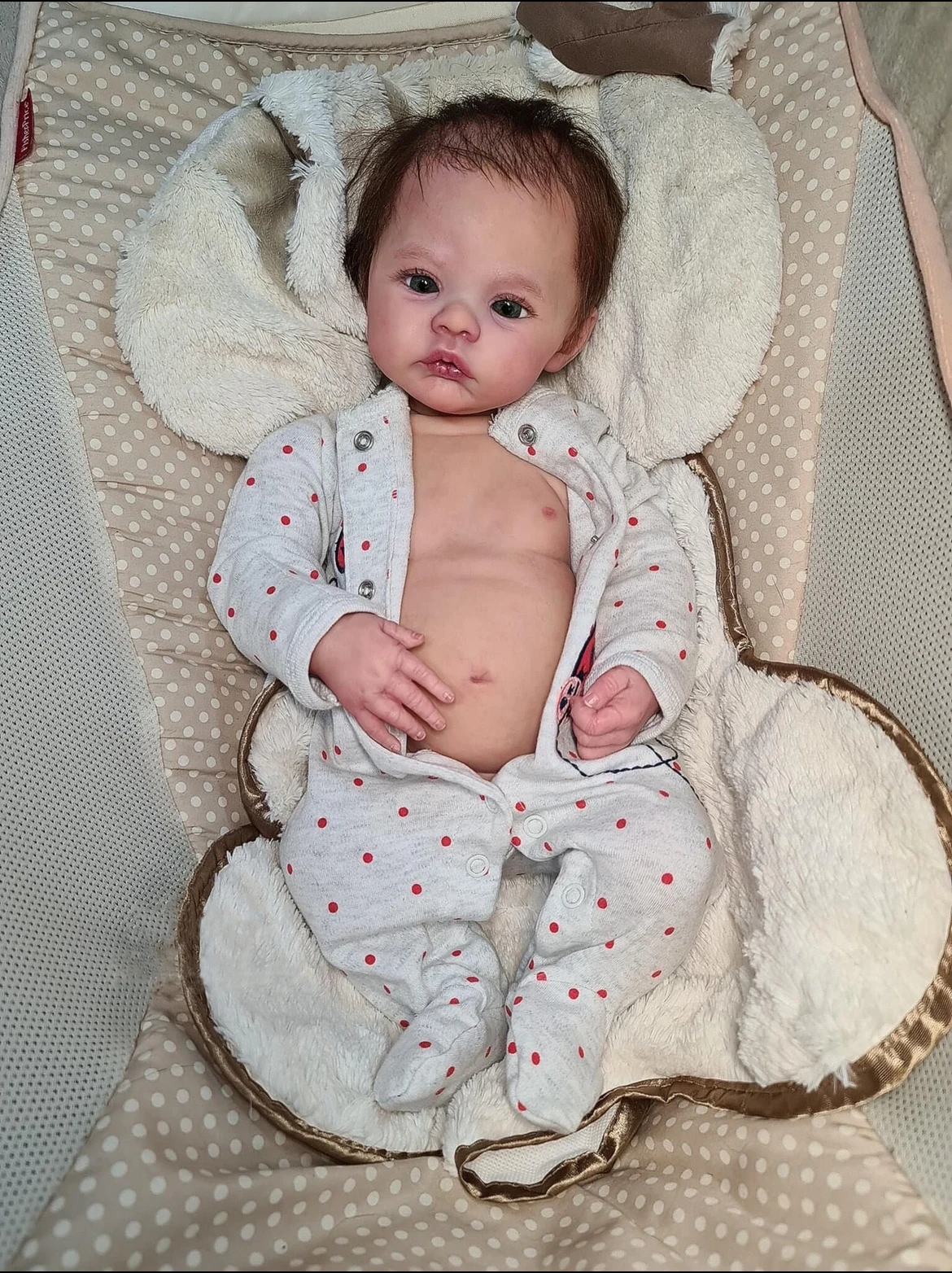 Lifelike 19-Inch Reborn Doll Meadow with Hand-Painted 3D Skin&Realistic Veins - An Ideal Birthday Christmas Gift for Children