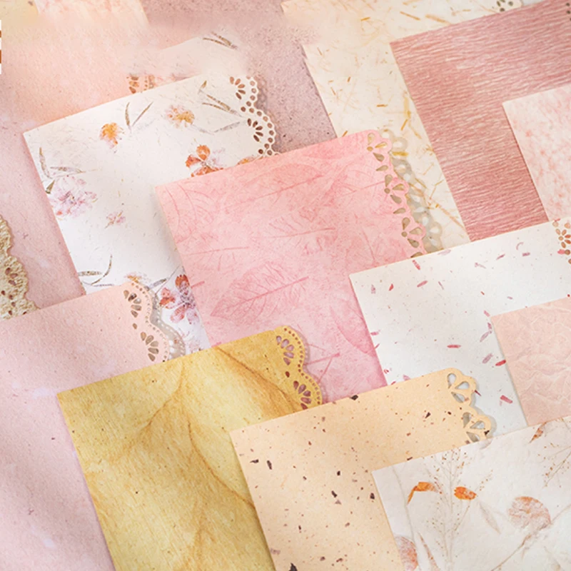 Mr.Paper 20Pcs/Bag Misty Island Trip Series M5 Lace Material Paper Decorative Craft Paper for DIY Journal Scrapbook